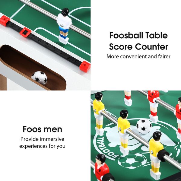 Foosball Table Soccer Gaming Desk Football Tabletop Competition Sport Party Family  Indoor Game Entertainment Toy