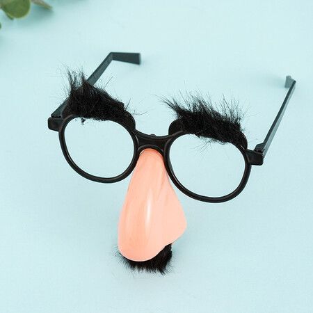 Funny Nose Disguise Glasses with Mustache, Birthday Party Favors, Halloween Costume Accessories