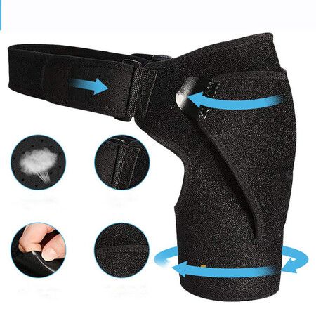 Rotator Cuff Compression Support - Men, Women, Left, Right Arm Injury Prevention Stabilizer Sleeve Wrap - Immobilizer for Dislocated AC Joint, Labrum Tear Pain