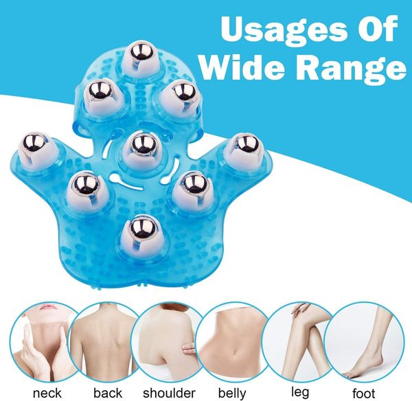 Hand Held Massager for Muscle Back Neck Joint Foot Shoulder Leg Pain Relief Blue