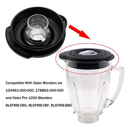 6Cup Blender Lid Cover Fit For Oster Blender Jar 124461-000-000 178891-000-000