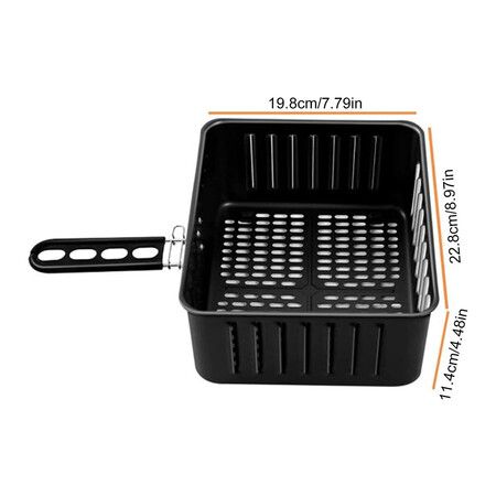 Air Fryer Crisping Basket, Air Fry Crisper Baskets, Large Capacity Metal Mesh Basket