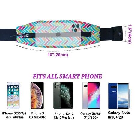 Slim Running Belt for Women Men,Runners Fanny Pack Phone Holder,Run Pouch Waist Belt for Workout Jogging,Money Belt Running Gift Gear Accessories (Stripe)