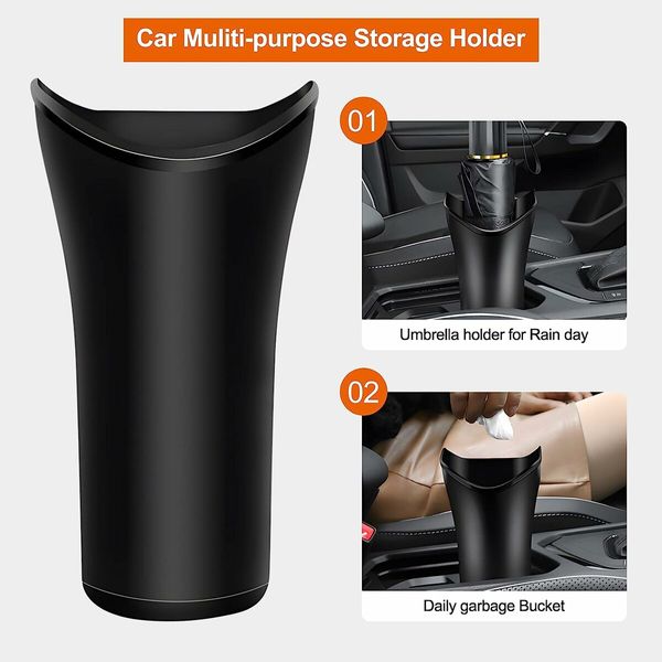 Car Trash Can 1 Pack Car Umbrella Bucket Hanging Car Waste Basket Waterproof Umbrella Holder