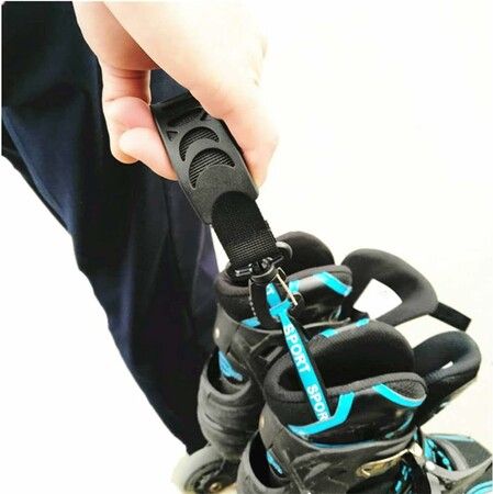 Roller Skates Hanging Handle Buckle Inline Roller Skates Shoes Hook Belt, 2 Pack