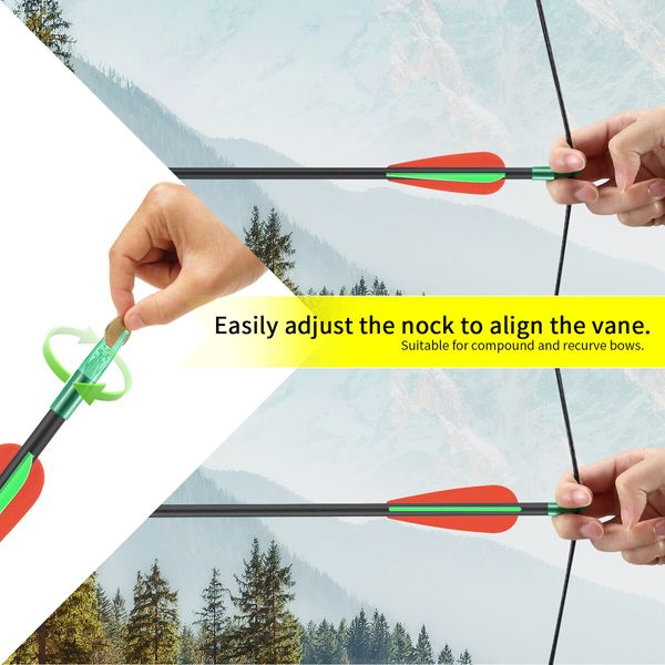 10x Fiberglass Arrows 76.2cm Archery Target Shooting Practice 18-42lb Compound Recurve Bow Youth Beginners Dia. 6mm