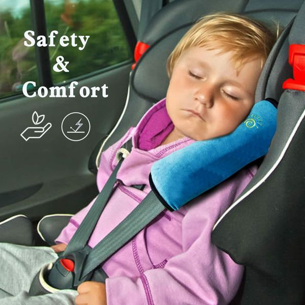 2pcs Seatbelt Pillow, Car Seat Belt Covers for Kids, Adjust Vehicle Shoulder Pads