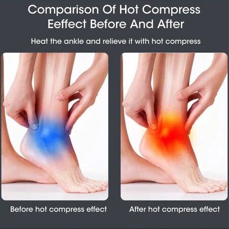 Electric Heated Ankle, Adjustable Ankle Brace Protector for Ankle Injuries Pain Relief