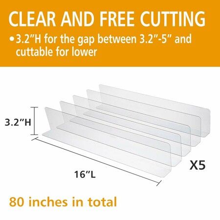 Clear Toy Blockers for Furniture,Stop Things from Going Under Couch Sofa Bed and Other Furniture,Suit for Hard Surface Floors Only (5pcs,3.2Inch High)