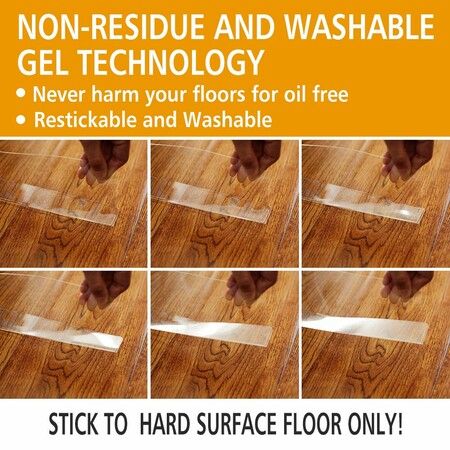 Clear Toy Blockers for Furniture,Stop Things from Going Under Couch Sofa Bed and Other Furniture,Suit for Hard Surface Floors Only (5pcs,3.2Inch High)