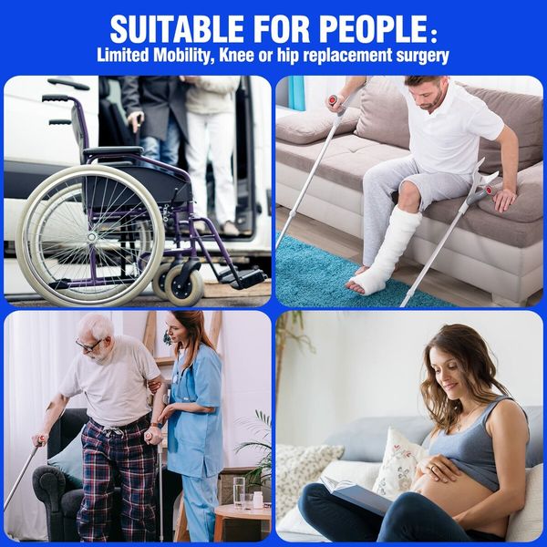 Leg Lifter Strap,40 inches with Durable SS304 Foot Loop-Mobility Aid for Disables and Elderly,Durable Tool for Hip&Knee Surgery Recovery