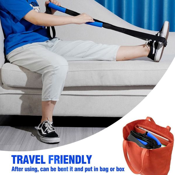 Leg Lifter Strap,40 inches with Durable SS304 Foot Loop-Mobility Aid for Disables and Elderly,Durable Tool for Hip&Knee Surgery Recovery