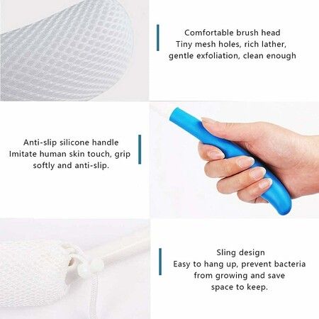 39cm Body Back Bath Brush for Shower with Long Handle for Elderly Aid Bathing and Shower