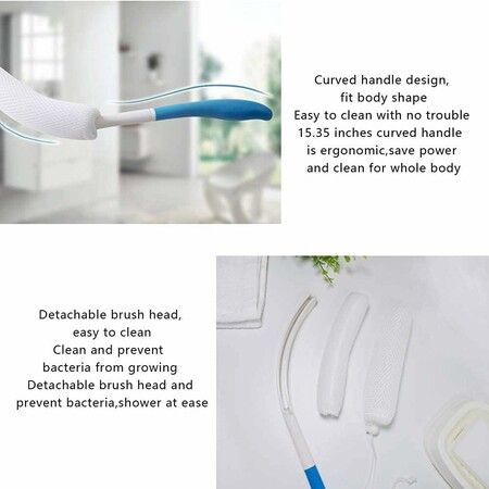 39cm Body Back Bath Brush for Shower with Long Handle for Elderly Aid Bathing and Shower