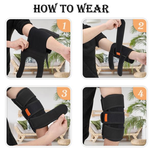 Elbow Brace, Elbow Immobilizer Stabilizer Support Brace for Men, Women