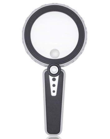 Magnifying Glass with Light LED Handheld Illuminated Lighted , 3 Cool and Warm Light Modes & Adjustable Brightness, Seniors Reading,Powered by USB