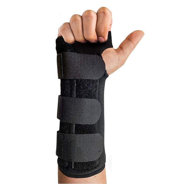 Wrist Brace for Carpal Tunnel, Adjustable Wrist Support Brace, Night Sleep Splint, Great for Wrist Pain, Sprain, Sports Injuries, with Splints Right Hand