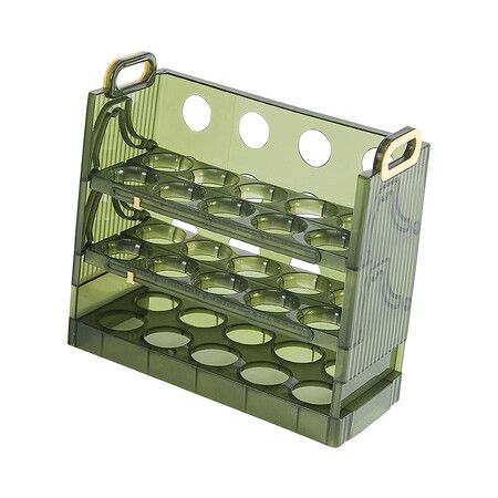 Egg Storage Box Egg Storage Container Reusable with Handle Multi Tier Large Capacity Egg Holder