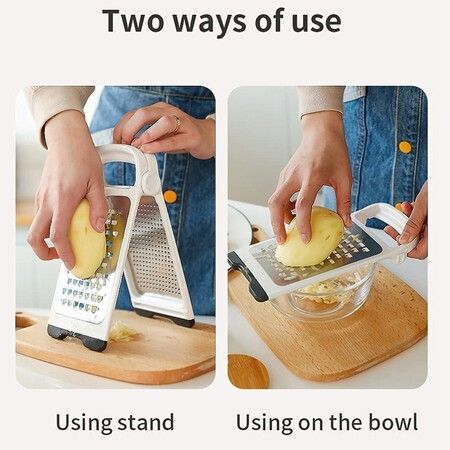 Foldable Cheese Graters, Detachable Handheld 2 Sided Ginger Shredder