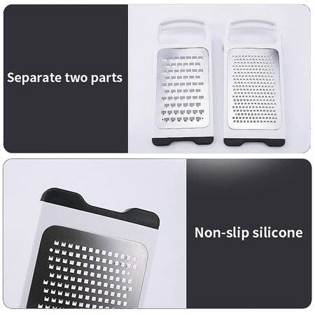 Foldable Cheese Graters, Detachable Handheld 2 Sided Ginger Shredder