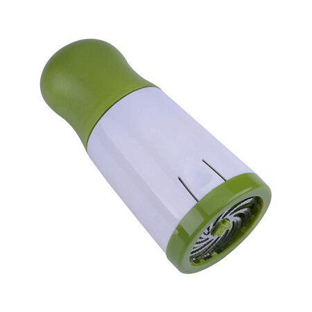 1 pc Herb Mill Chopper Cutter Mince Stainless Steel Blades Safely New ( Color: White and Green)