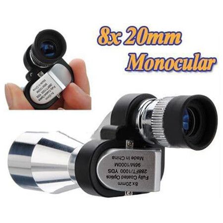 Small Monocular Telescope Mini 8 x 20mm Portable Pocket Monoculars for Bird Watching Hiking Camping