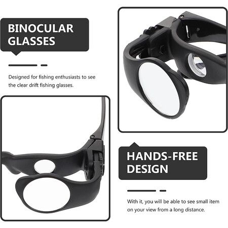 8x Travel Magnifying Mirror Convenient Hand Free Professional Glasses for Outdoor Binoculares