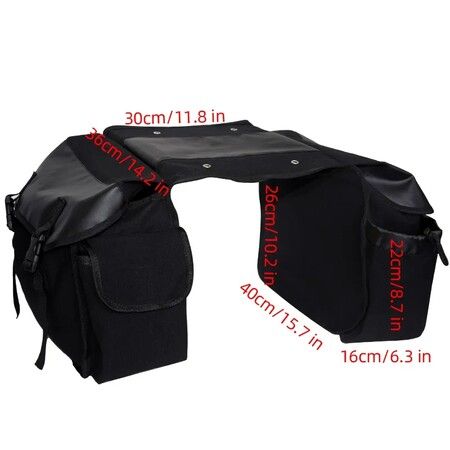 Double Side Track Bicycle Rear Trunk Bag, Mountain Road Bicycle Tail Seat Pannier Pack, Luggage Compartment, Cycling