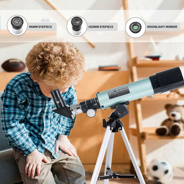 Astronomical Telescope, Telescope  360/50mm 90X Zoom HD Outdoor Monocularfor Kids, Adult, Beginners