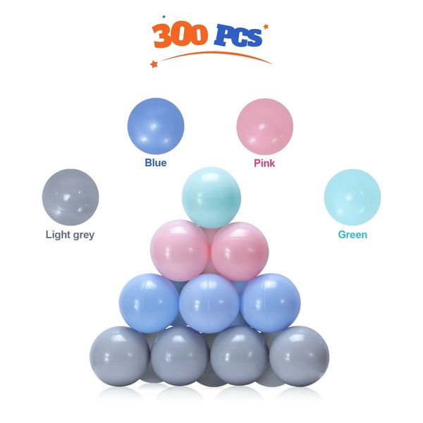 Foam Ball Pit Toy Pool Children Soft Baby Playpen Fence Kids Play Area Activity Centre Babyroom Decoration 300pcs Indoor