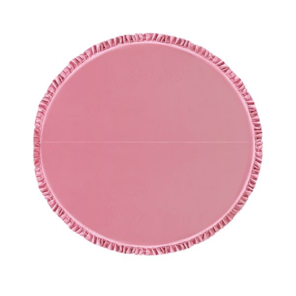 Baby Play Mat Padding Rug Memory Foam Washable Round Foldable Thick Carpet For Kids Bedroom Floor Activity Centre Pink