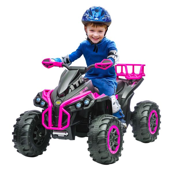 Kids Electric ATV Ride On Car Quad Bike 12V Vehicle Toy 4 Wheeler Motorised Rechargeable Battery MP3 USB LED Children