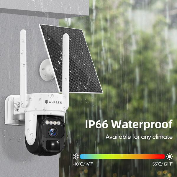 PTZ Security Camerax4 4G LTE Solar CCTV 2K 3MP Home Spy Wireless Surveillance System Outdoor Colour Night Vision Waterproof AI Detection