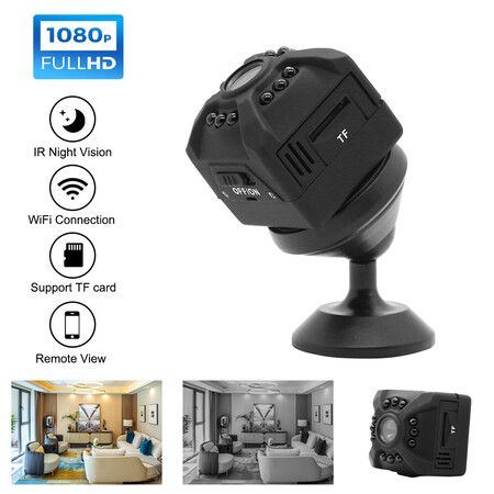 Hidden Spy Camera Mini 1080P Wireless WiFi Camera with Live Video  Surveillance with Motion Detection Night Vision APP Control for Indoor Outdoor Car Nanny Cam