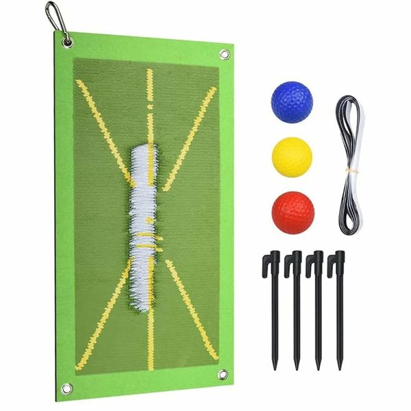 Golf Training Mat for Swing Detection Batting, Premium Golf Impact Mat, Path Feedback Golf Tee Mat, Advanced Golf Impact Mat for Indoor Outdoor Golf Training Aids