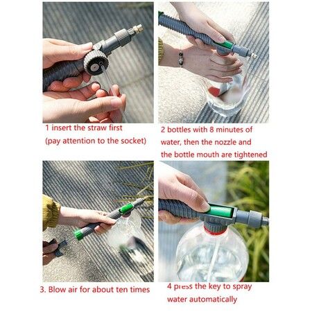 Manual Air Pressure Sprayer, Adjustable Beverage Bottle Sprinkler, Garden Watering Nozzle, Sprayer Tool