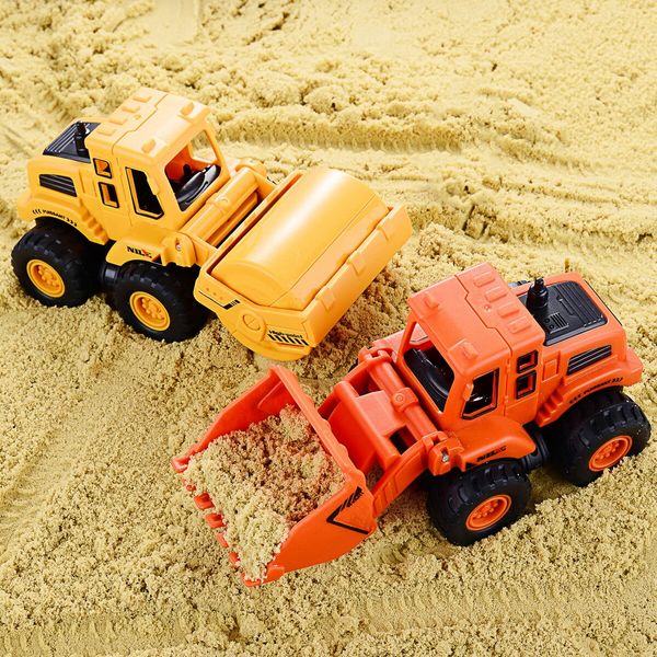 Construction Toys for 3+ Years Old Boys Girls Kids,Friction Powered Construction Truck Toys Vehicles Sand Toys Trucks Excavator,Bulldozer,Road Roller (Colorful 4 Pack)