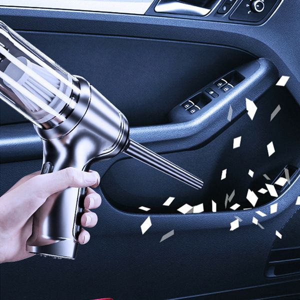 Car Vacuum Cleaner, Handheld Vacuum Cleaner, Mini Portable Car Vacuum Cleaner, Rechargeable Vacuum for Car Home Pet Cleaning