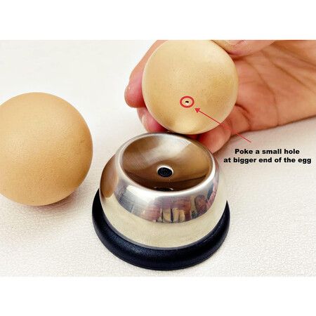 Stainless Steel Egg Piercer for Raw Eggs, Heavy Duty Egg Poker