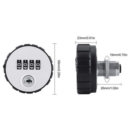 Digital Cabinet Convenient Password Safe Lock Password Safe Lock, Installation Thickness 36mm