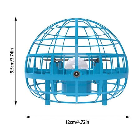 UFO Flying Ball Toys, Unique 360 Rotating Hand Operated Drone with LED Light for Boys Girl