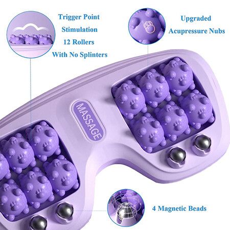 Foot Massager Roller Foot Massage, Plantar Fasciitis Relief  Purple