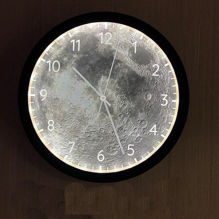 Full Moon Unique Decorative 12 Inchn Wall Clock