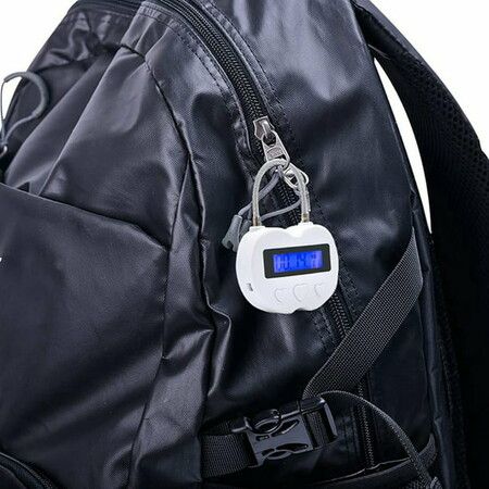 Smart Time Lock LCD Display Time Lock USB Rechargeable Temporary Timer Padlock Travel Electronic Timer