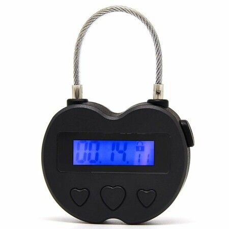 Smart Time Lock LCD Display Time Lock USB Rechargeable Temporary Timer Padlock Travel Electronic Timer