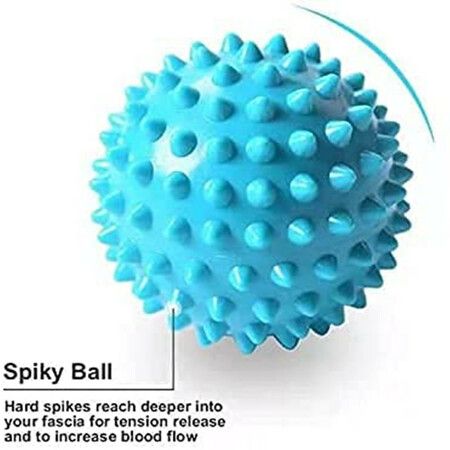 Foot Massage Roller Spiky Ball Therapy Set Manual Foot Massager for Plantar Fasciitis Heel & Foot Arch Pain (Green)