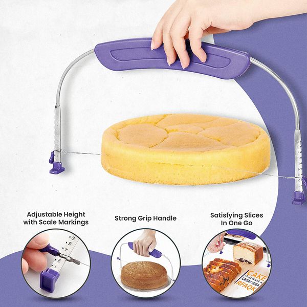 30cm Cake Turntable Stand 26Pcs Decorating Kit Supplies Baking Tools Rotating Stand Icing Piping Nozzle Spatula Cutter Pastry Bag Scraper Aluminium