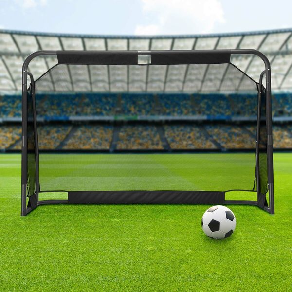 Soccer Goal Football Net Set Metal Frame Backyard Game Training Practice Outdoor Park Sports Match Kids Adults Youth 1.83x1.22m