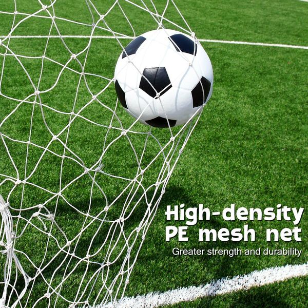 Soccer Goal Set Football Net Metal Frame Backyard Training Practice Kids Adults Youth Home Outdoor Sports Games Match 2.4x1.52m