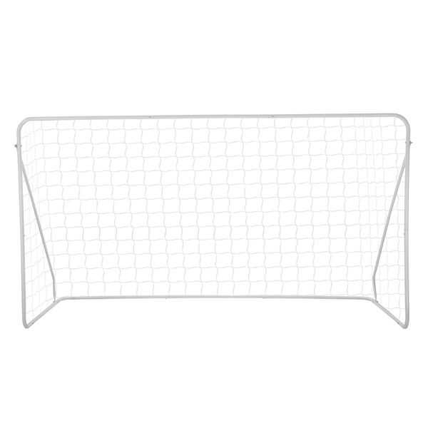 Soccer Goal Set Football Net Metal Frame Backyard Training Practice Kids Adults Youth Home Outdoor Sports Games Match 2.4x1.52m